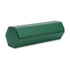 CONTACTS FAMILY 4 Watches Green Saffiano leather watch case - view 2