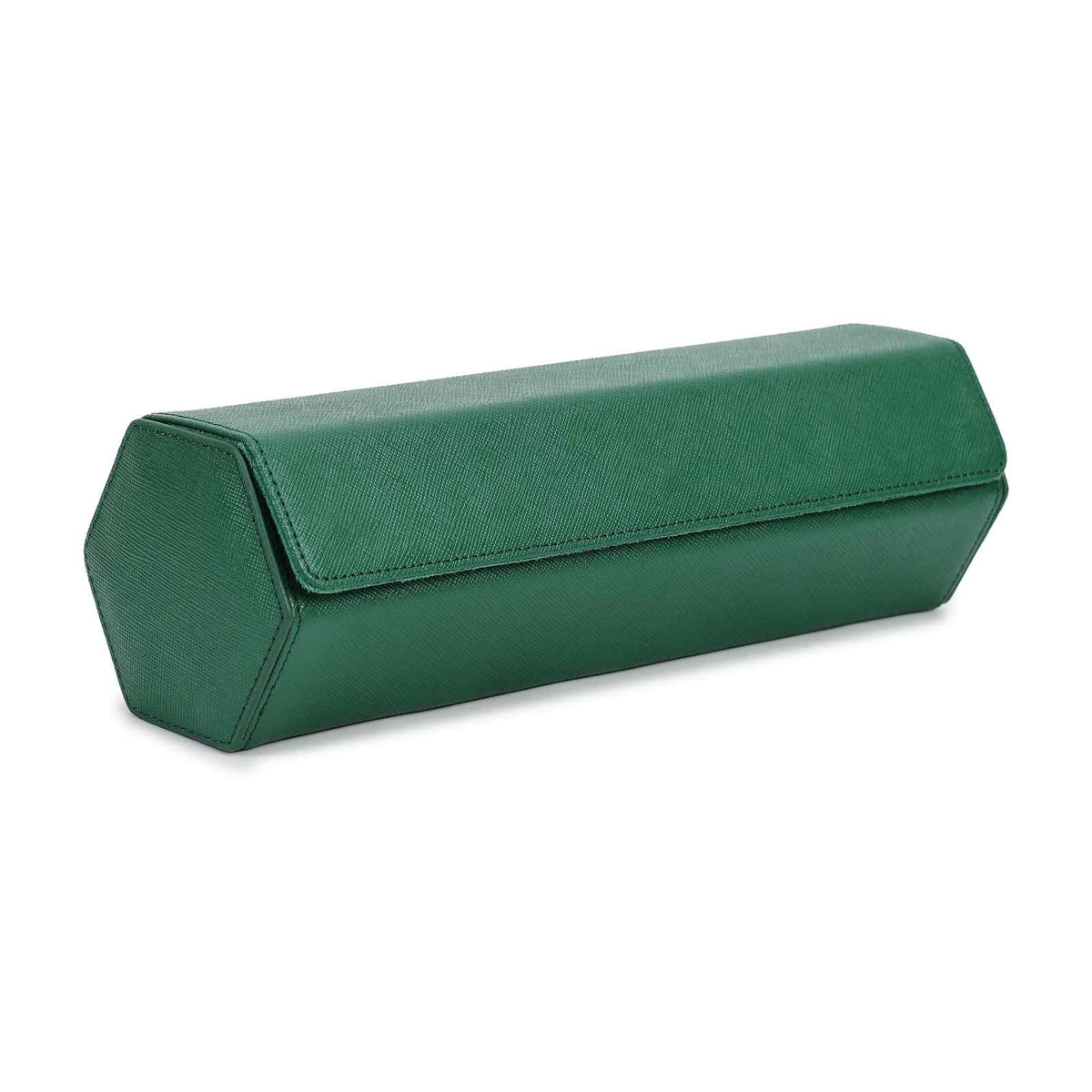 CONTACTS FAMILY 4 Watches Green Saffiano leather watch case - view 2