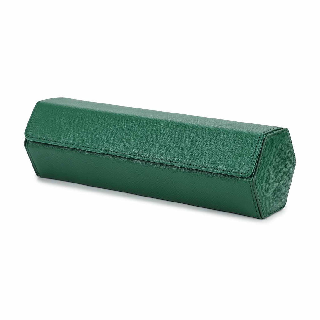 CONTACTS FAMILY 4 Watches Green Saffiano leather watch case - view 3