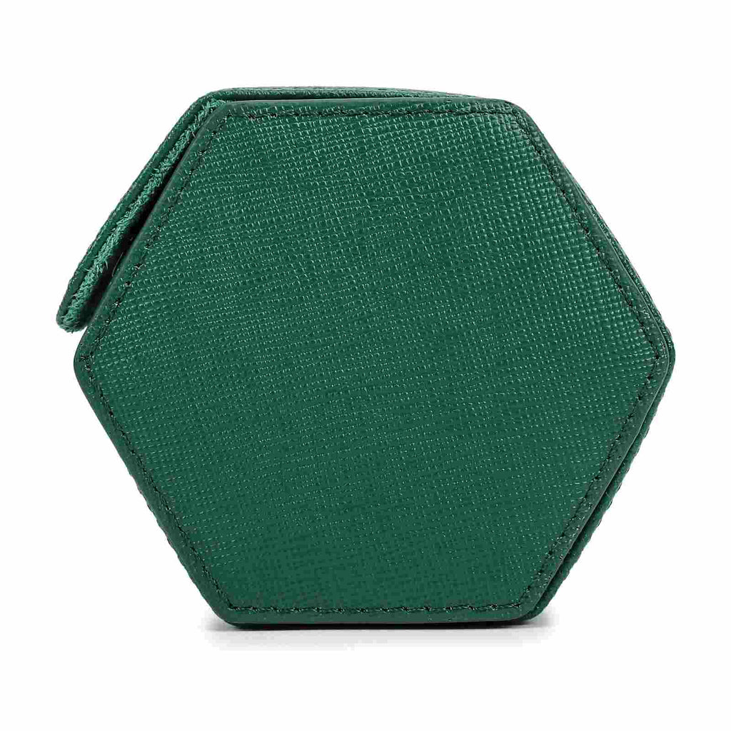 CONTACTS FAMILY 4 Watches Green Saffiano leather watch case - view 4