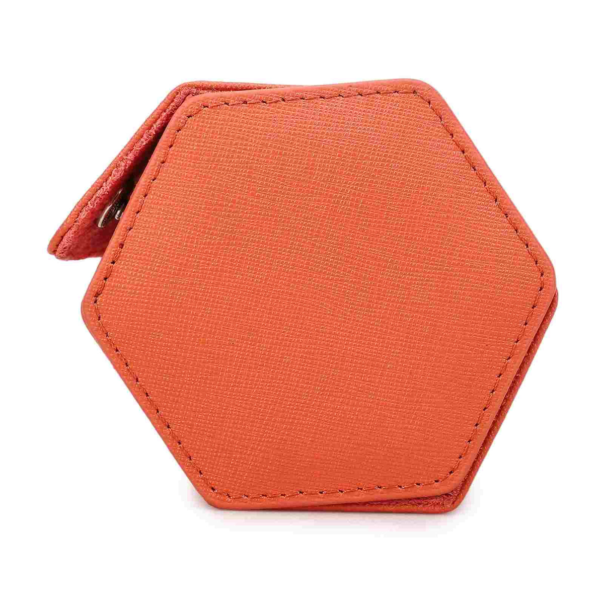 CONTACTS FAMILY 4 Watches Orange Saffiano leather watch case - view 4