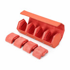 CONTACTS FAMILY 4 Watches Orange Saffiano leather watch case - view 6