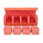 CONTACTS FAMILY 4 Watches Orange Saffiano leather watch case - view 7