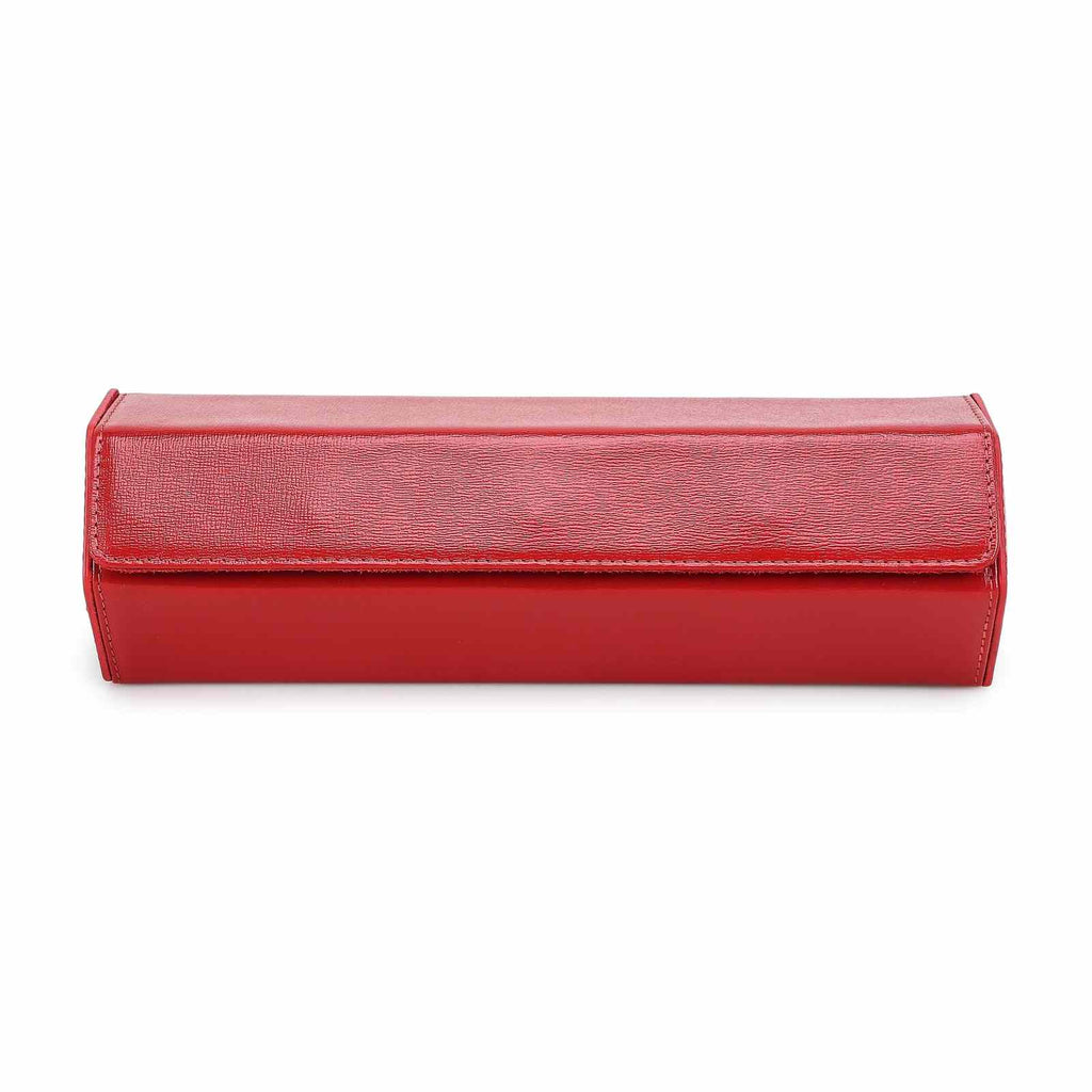 CONTACTS FAMILY 4 Watches Red Saffiano leather watch case - view 1