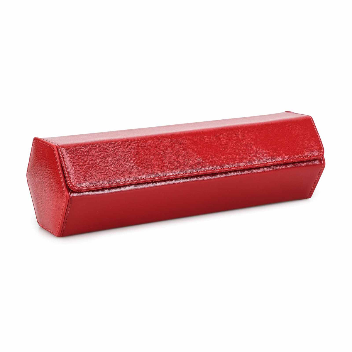 CONTACTS FAMILY 4 Watches Red Saffiano leather watch case - view 3