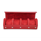 CONTACTS FAMILY 4 Watches Red Saffiano leather watch case - view 5