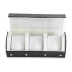 CONTACTS FAMILY 3 Watches Black Saffiano leather watch case - view 5