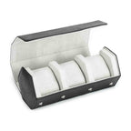 CONTACTS FAMILY 3 Watches Black Saffiano leather watch case - view 6