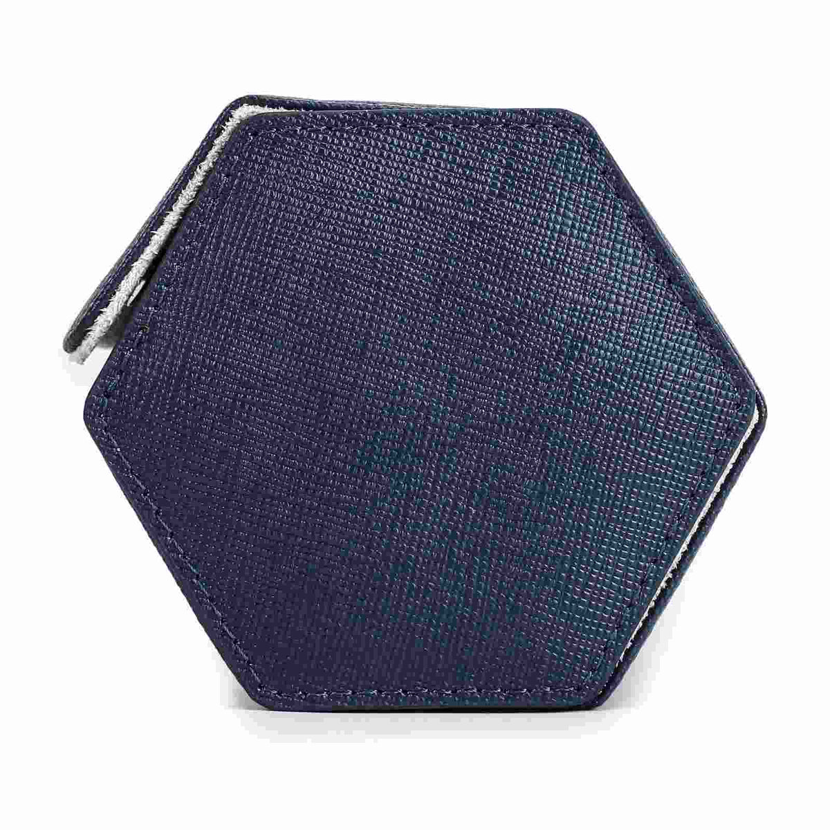 CONTACTS FAMILY 3 Watches Blue Saffiano leather watch case - view 4