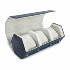 CONTACTS FAMILY 3 Watches Blue Saffiano leather watch case - view 6