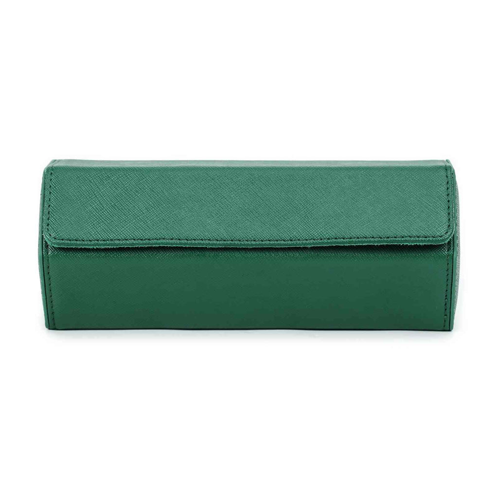 CONTACTS FAMILY 3 Watches Green Saffiano leather watch case - view 1