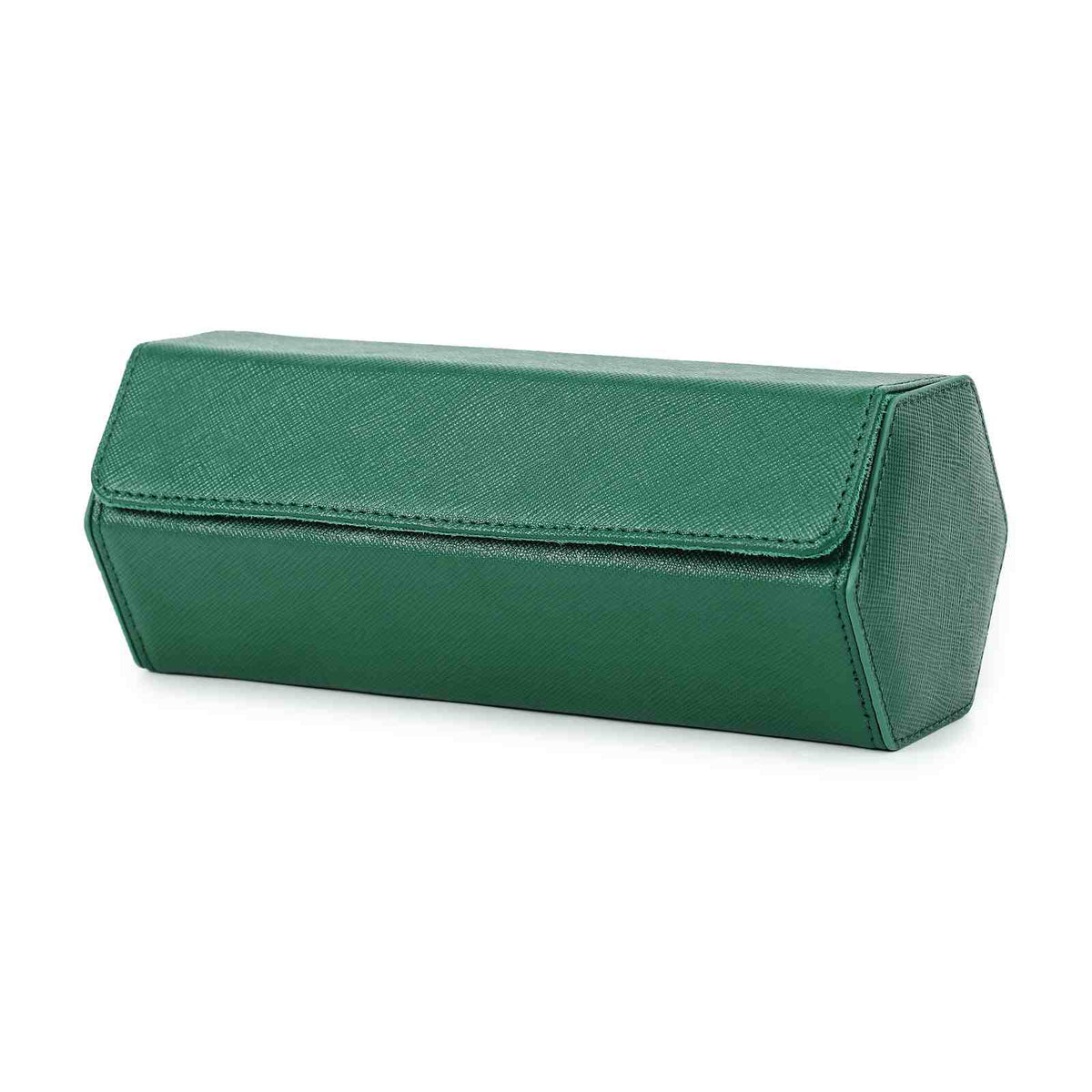 CONTACTS FAMILY 3 Watches Green Saffiano leather watch case - view 3