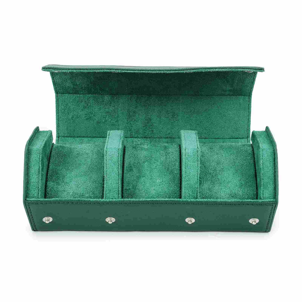 CONTACTS FAMILY 3 Watches Green Saffiano leather watch case - view 4