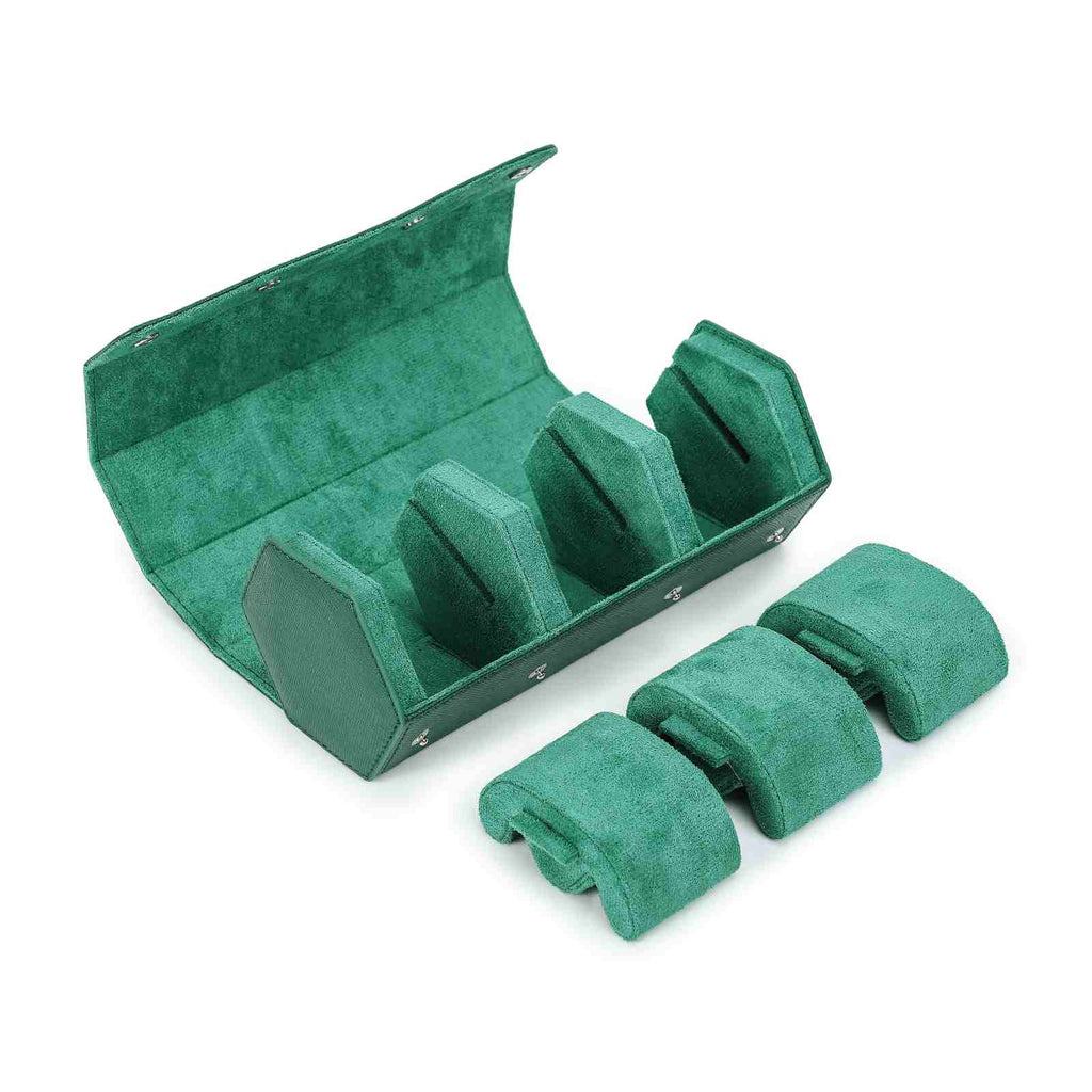 CONTACTS FAMILY 3 Watches Green Saffiano leather watch case - view 7