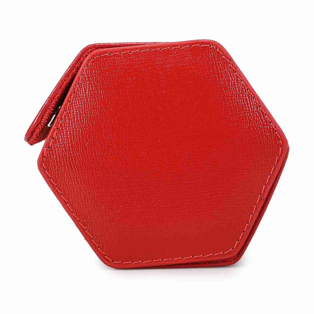 CONTACTS FAMILY 3 Watches Red Saffiano leather watch case - view 4