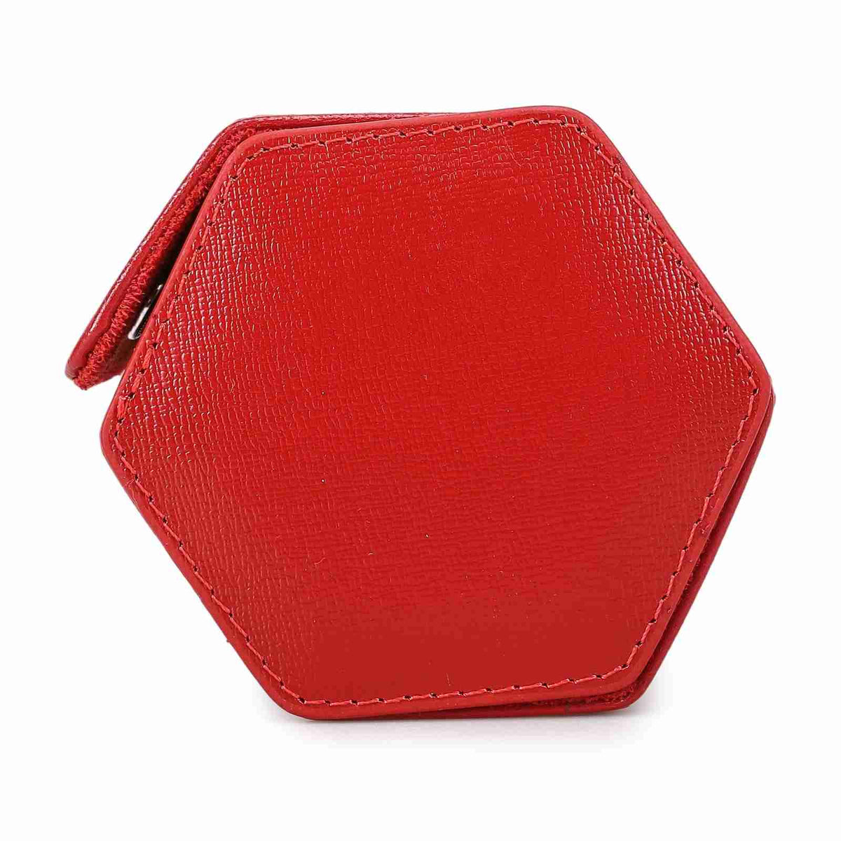 CONTACTS FAMILY 3 Watches Red Saffiano leather watch case - view 4