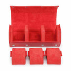 CONTACTS FAMILY 3 Watches Red Saffiano leather watch case - view 5