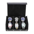 CONTACTS FAMILY 6 Watches Black Saffiano leather watch case - view 8