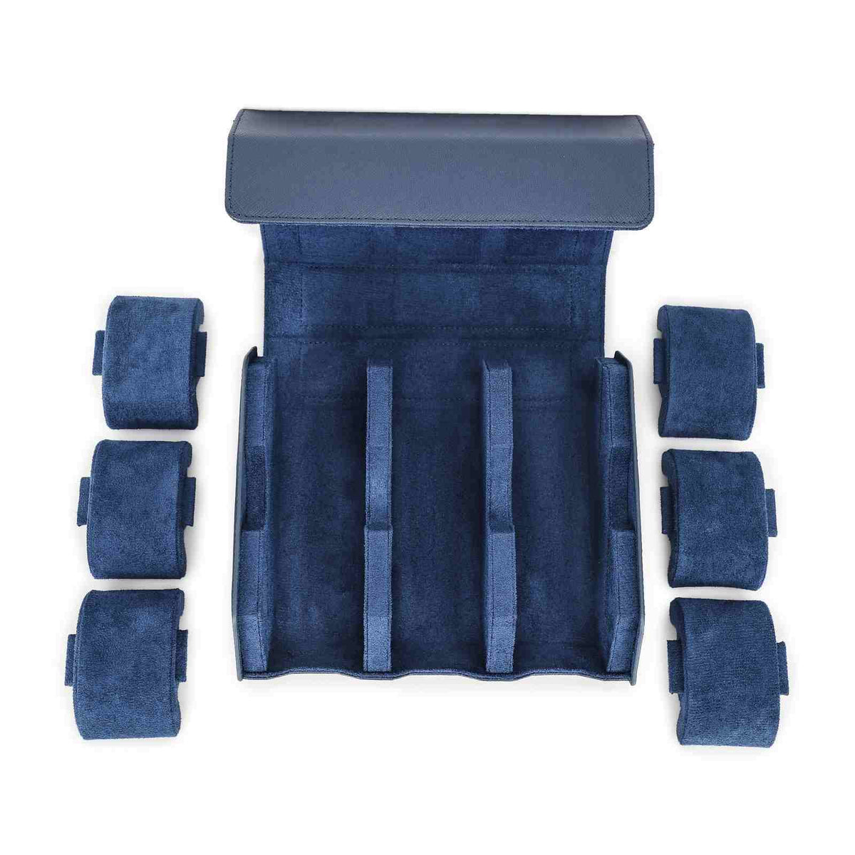 CONTACTS FAMILY 6 Watches Blue Saffiano leather watch case - view 7