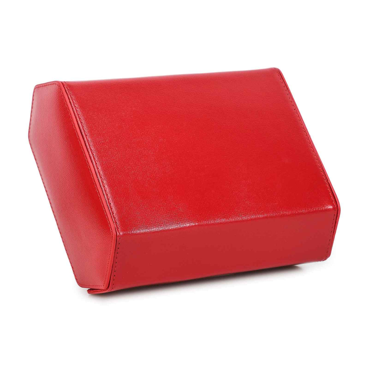 CONTACTS FAMILY 6 Watches Red Saffiano leather watch case - view 2