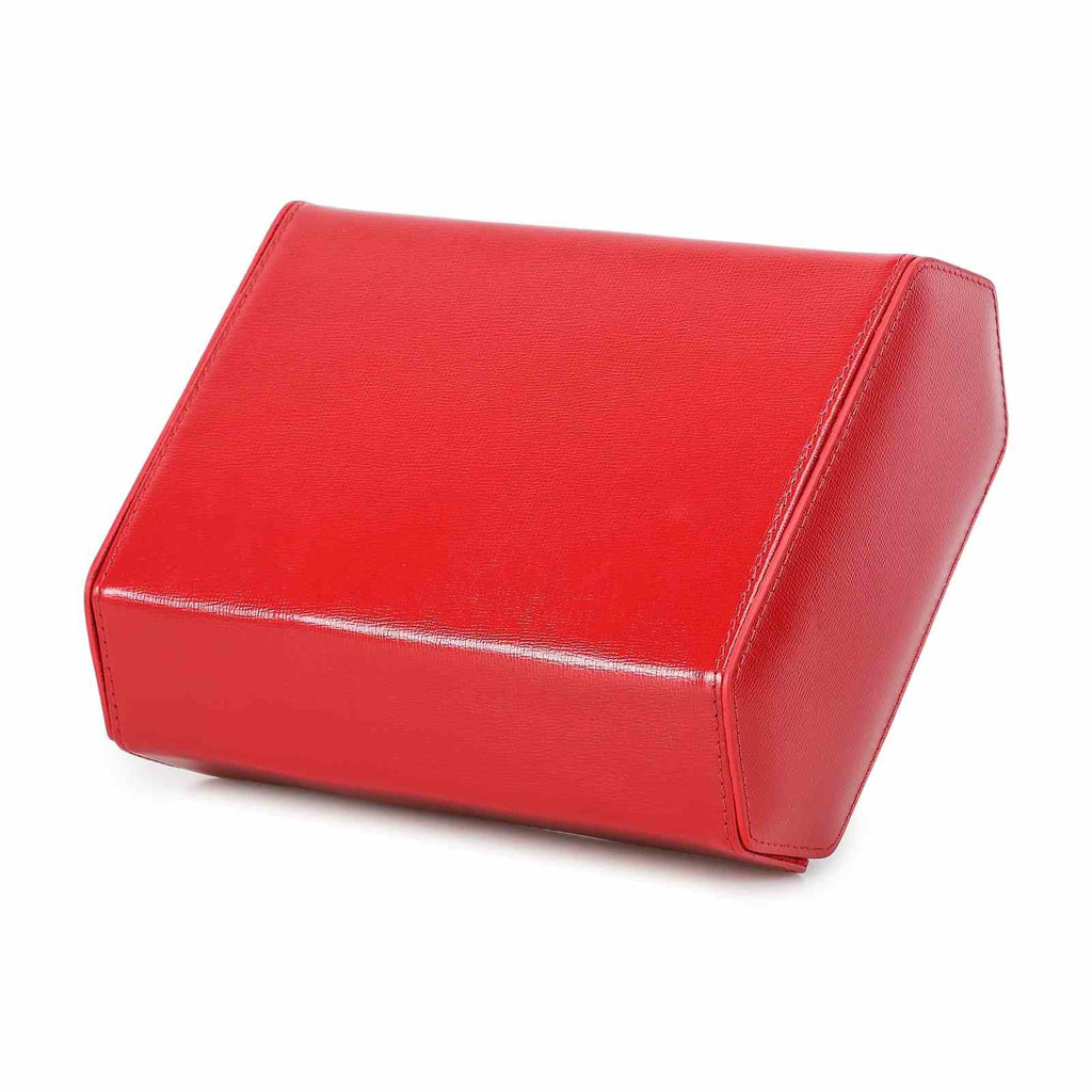 CONTACTS FAMILY 6 Watches Red Saffiano leather watch case - view 3