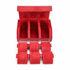 CONTACTS FAMILY 6 Watches Red Saffiano leather watch case - view 7