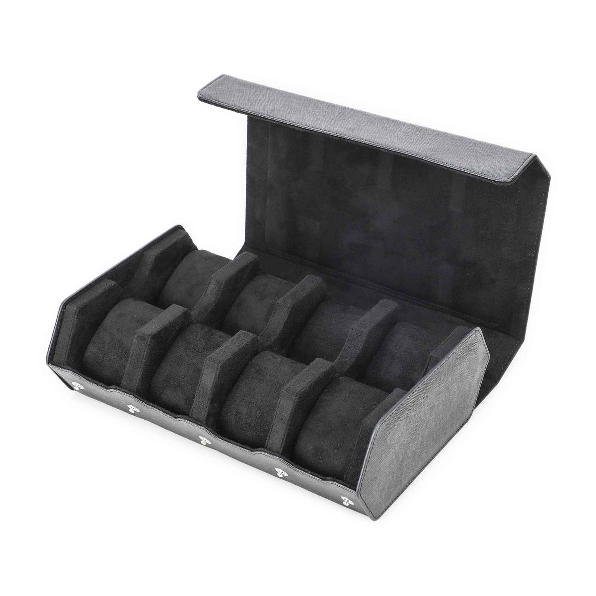 CONTACTS FAMILY 8 Watches Black Saffiano leather watch case - view 6
