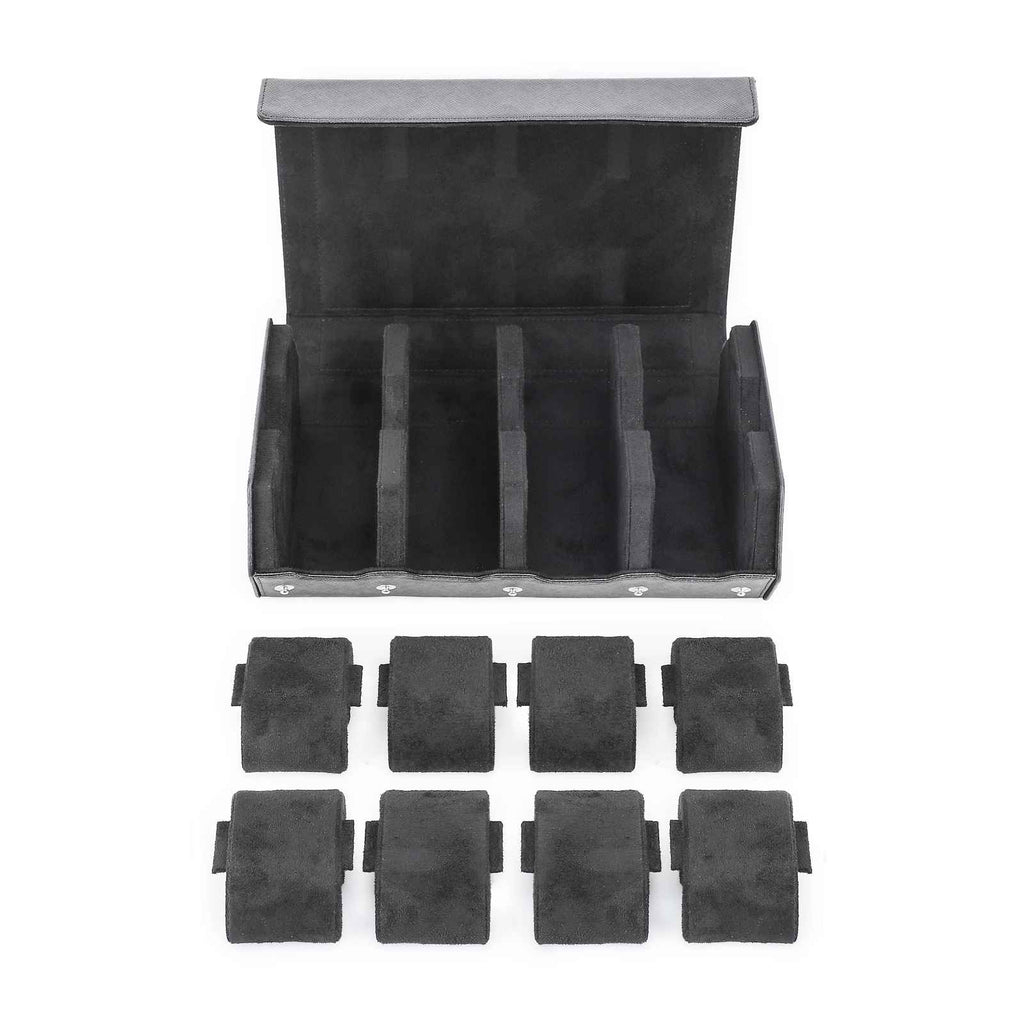 CONTACTS FAMILY 8 Watches Black Saffiano leather watch case - view 7