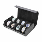 CONTACTS FAMILY 8 Watches Black Saffiano leather watch case - view 8