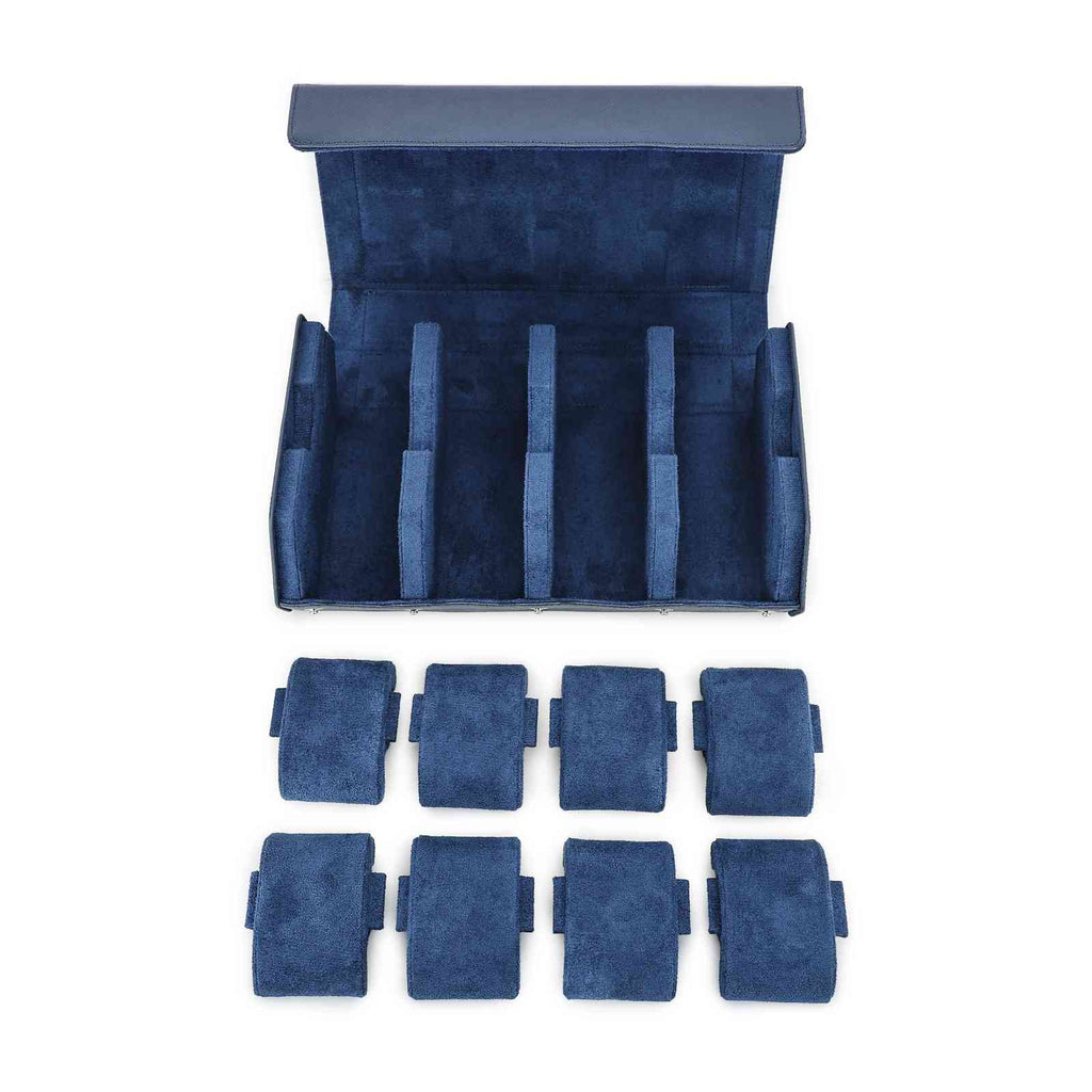 CONTACTS FAMILY 8 Watches Blue Saffiano leather watch case - view 7