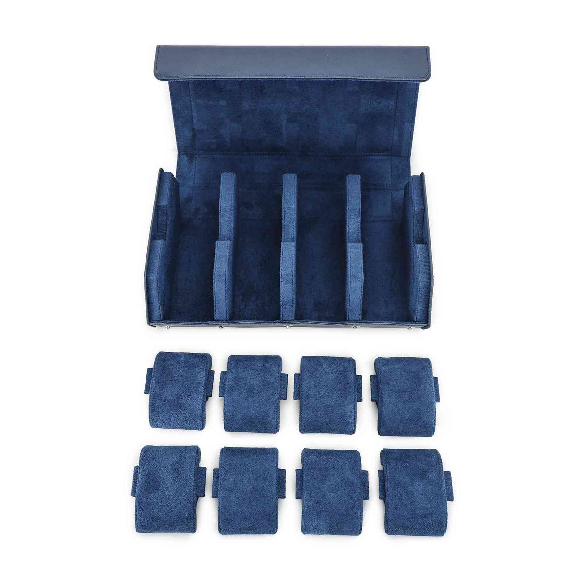 CONTACTS FAMILY 8 Watches Blue Saffiano leather watch case - view 7