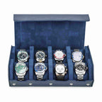CONTACTS FAMILY 8 Watches Blue Saffiano leather watch case - view 8