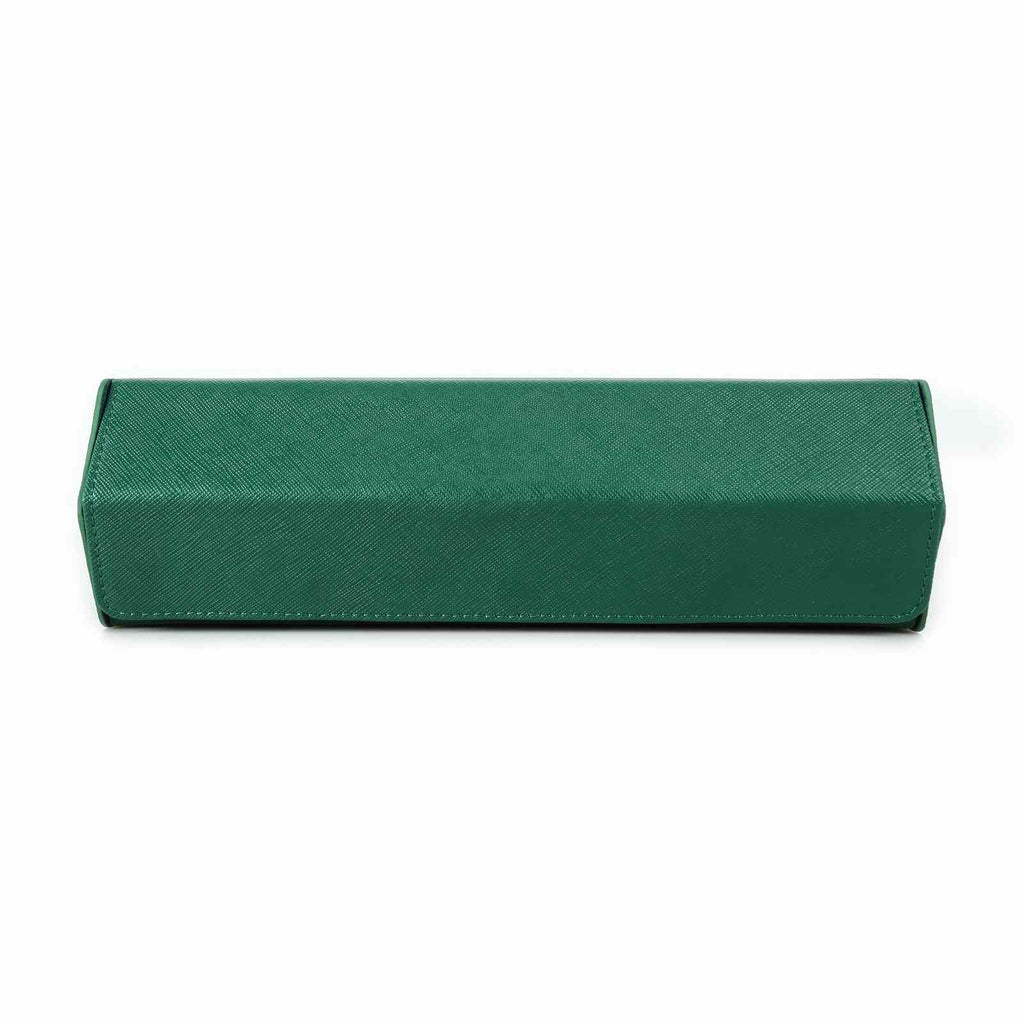 CONTACTS FAMILY 8 Watches Green Saffiano leather watch case - view 4