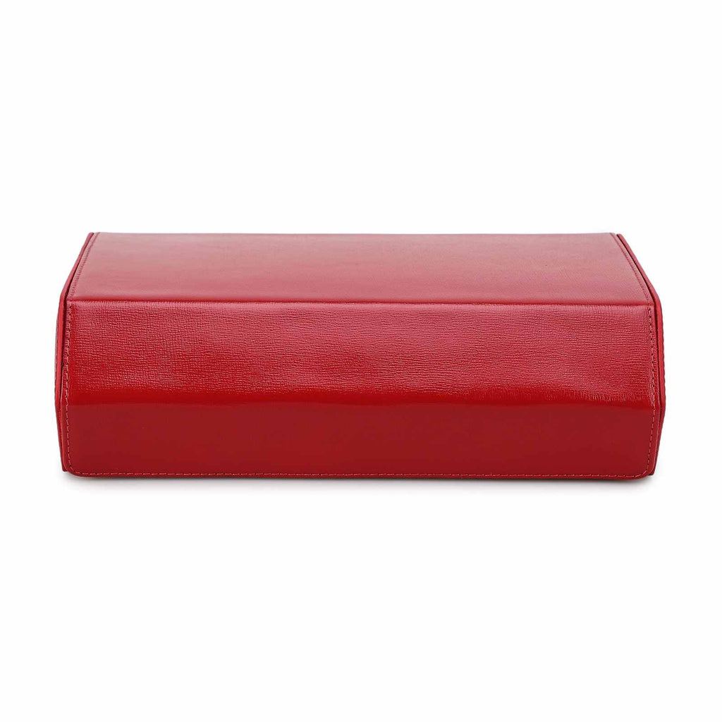 CONTACTS FAMILY 8 Watches Red Saffiano leather watch case - view 1