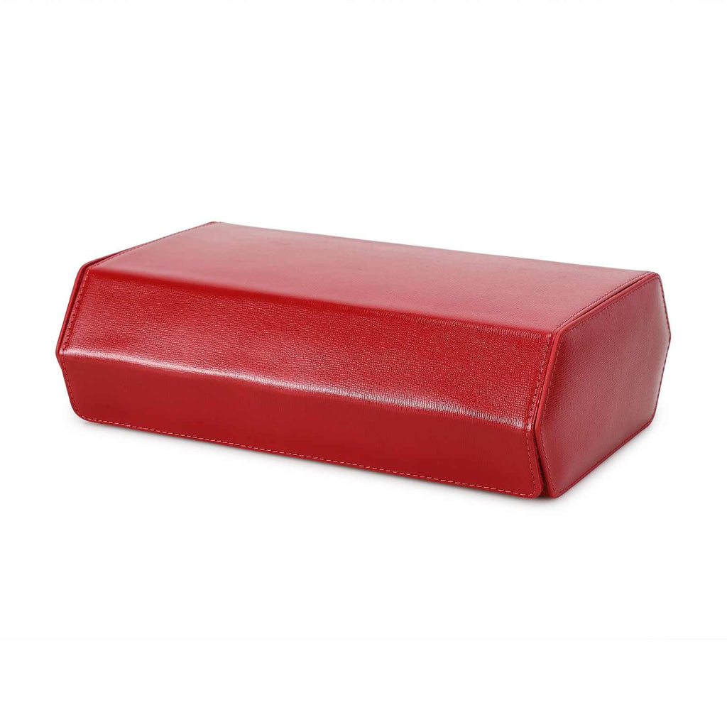 CONTACTS FAMILY 8 Watches Red Saffiano leather watch case - view 2