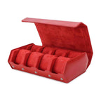 CONTACTS FAMILY 8 Watches Red Saffiano leather watch case - view 5