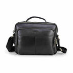 Handmade Full-Grain Leather 8.3-Inch Tablet Crossbody Bag in Black - view 4