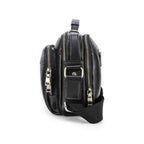 Handmade Full-Grain Leather 8.3-Inch Tablet Crossbody Bag in Black - view 6
