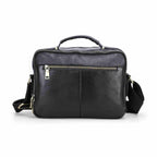 Handmade Full-Grain Leather 8.3-Inch Tablet Crossbody Bag in Black - view 7
