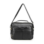 Handmade Full-Grain Leather 8.3-Inch Tablet Crossbody Bag in Black - view 8
