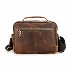 Handmade Full-Grain Leather 8.3-Inch Tablet Crossbody Bag in Brown - view 8