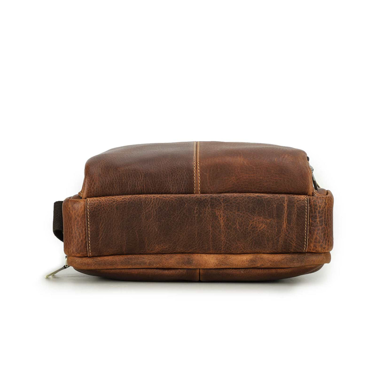 Handmade Full-Grain Leather 8.3-Inch Tablet Crossbody Bag in Brown - view 9