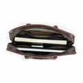 Handmade Full-Grain Pull-Up Leather Laptop Briefcase — Small — 14-Inch Laptop — view 1