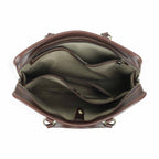Handmade Full-Grain Pull-Up Leather Laptop Briefcase — Small — 14-Inch Laptop — view 2