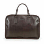Handmade Full-Grain Pull-Up Leather Laptop Briefcase — Small — 14-Inch Laptop — view 3