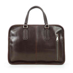 Handmade Full-Grain Pull-Up Leather Laptop Briefcase — Small — 14-Inch Laptop — view 7
