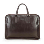 Handmade Full-Grain Pull-Up Leather Laptop Briefcase — Large — 16-Inch Laptop — view 3