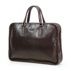 Handmade Full-Grain Pull-Up Leather Laptop Briefcase — Large — 16-Inch Laptop — view 4