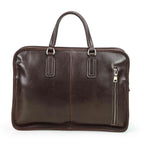 Handmade Full-Grain Pull-Up Leather Laptop Briefcase — Large — 16-Inch Laptop — view 6