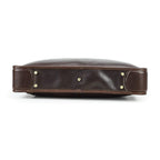 Handmade Full-Grain Pull-Up Leather Laptop Briefcase — Large — 16-Inch Laptop — view 7